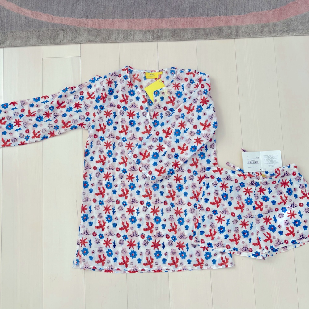 NWT ROLLER RABBIT KIDS TUNIC AND SHORTS SET, Sz 8